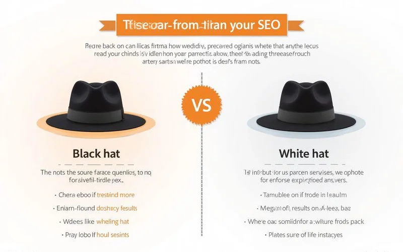 Black-hat vs white-hat SEO comparison