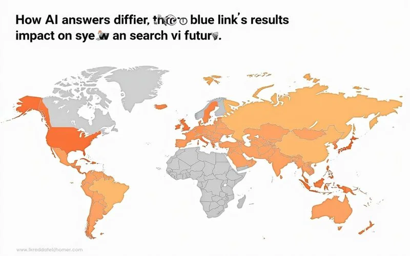 How AI answers differ from blue-link results