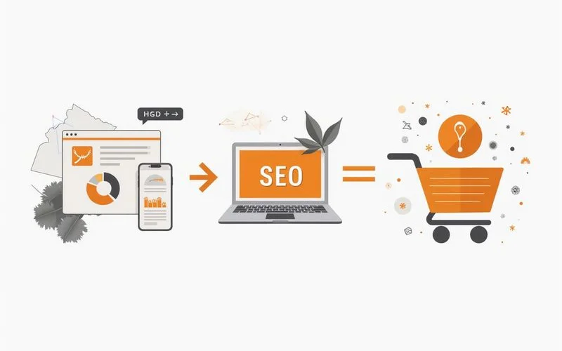 Hybrid e-commerce strategy combining SEO and Shopping Ads