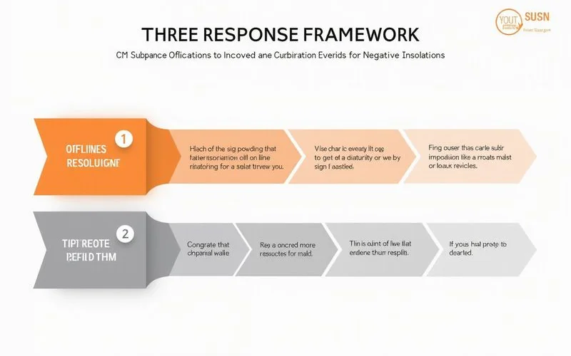 Three-step framework for responding to negative reviews