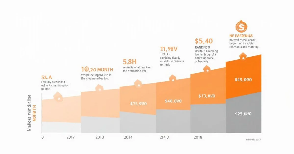 Timeline chart showing typical SEO milestones at three, six, and twelve months